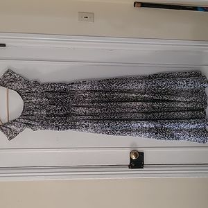 Tiered full length maxi dress